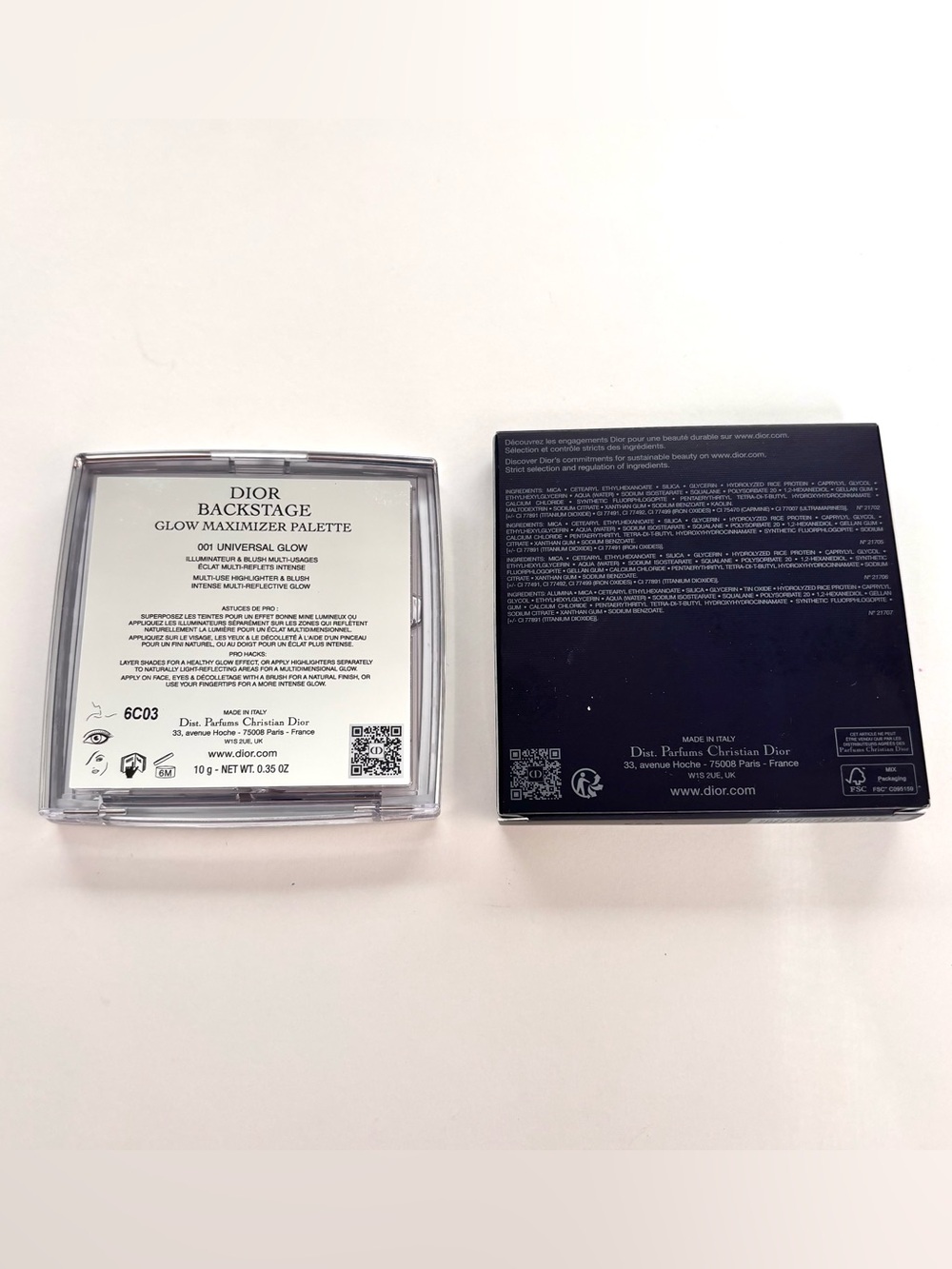 Dior Backstage Glow Maximizer Palette Highlighter 001 Universal Glow BNIB - Picture 5 of 5